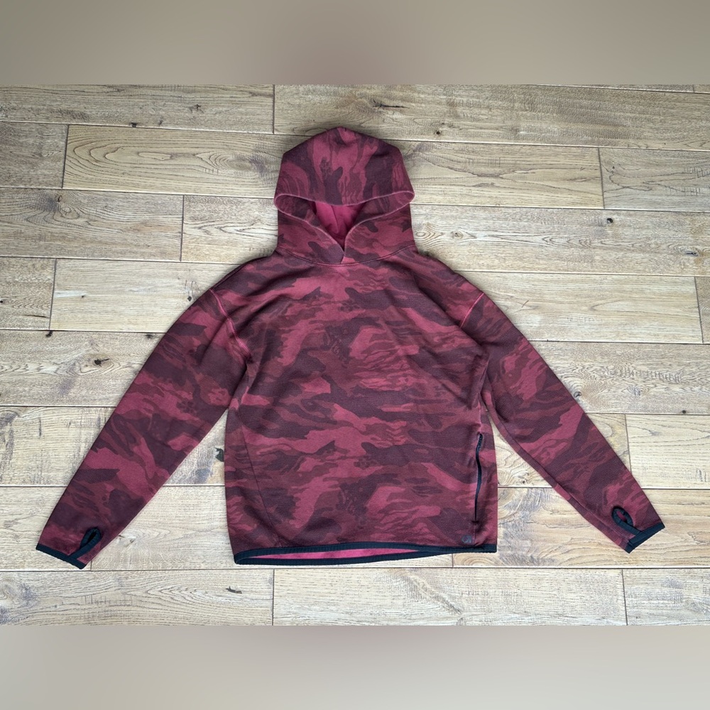 GapFit Kids Tech Hoodie Red Camo Size XL 12